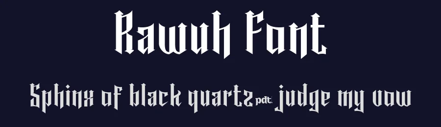 Rawuh Font by productype — Blackletter Font — thumbnail 2