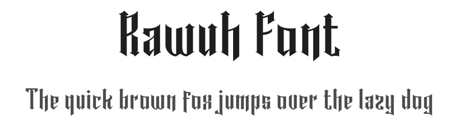 Rawuh Font by productype — Blackletter Font