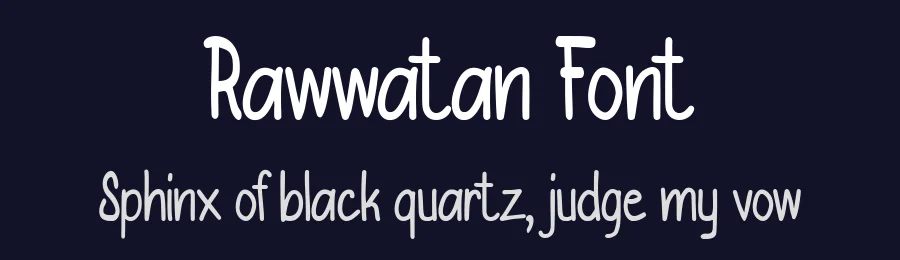 Rawwatan Font by Rachmad bagus f — Display Font — thumbnail 2