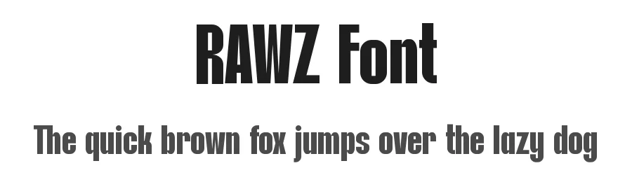 RAWZ Font by Rautan Studio — Decorative Font