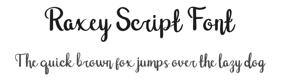 Raxey Script Font by twinletter — Script Handwritten Font