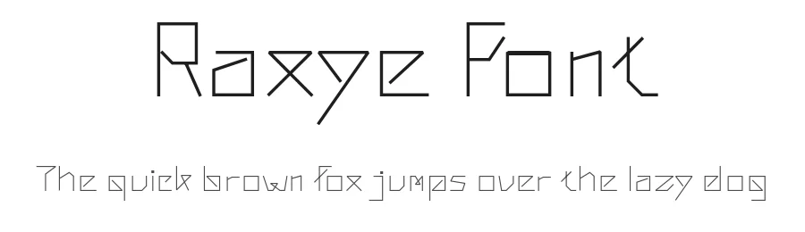 Raxye Font by ffeeaarr — Display Font