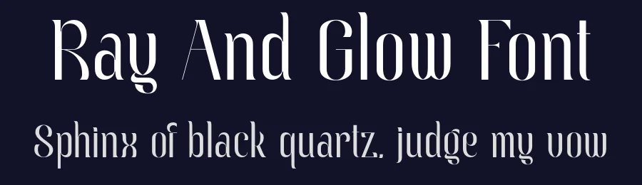 Ray And Glow Font by Sensatype Studio — Sans Serif Font — thumbnail 2