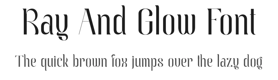 Ray And Glow Font by Sensatype Studio — Sans Serif Font