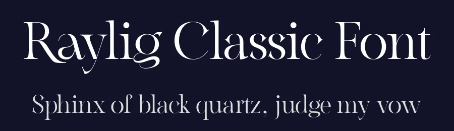 Raylig Classic Font by khaiuns — Serif Font — thumbnail 2