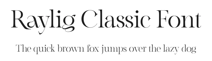 Raylig Classic Font by khaiuns — Serif Font