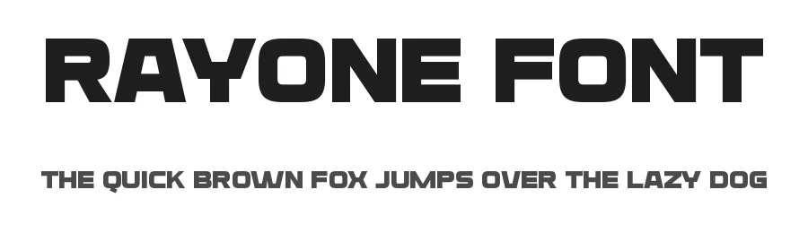 Rayone Font by Funtype — Display Font