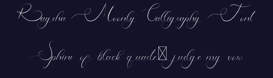 Raysha Moonly Calligraphy Font by edricstudio — Script Handwritten Font — thumbnail 2