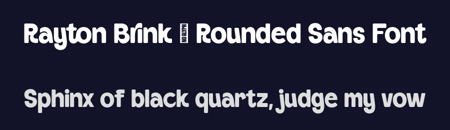Rayton Brink – Rounded Sans Font by zarmatype — Decorative Font — thumbnail 2