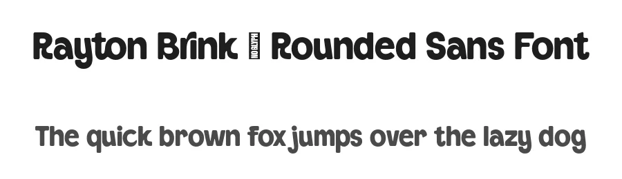 Rayton Brink – Rounded Sans Font by zarmatype — Decorative Font