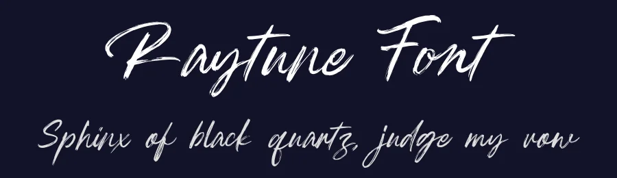 Raytune Font by Rantautype — Script Handwritten Font — thumbnail 2