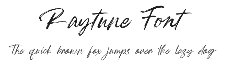 Raytune Font by Rantautype — Script Handwritten Font