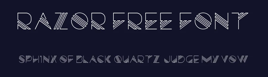 Razor Free Font by Jeff Schreiber — Display Font — thumbnail 2