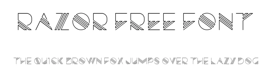 Razor Free Font by Jeff Schreiber — Display Font