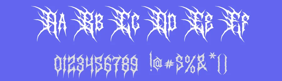 Razorth | Black Metal Font by Denustudios — Display Font — thumbnail 3