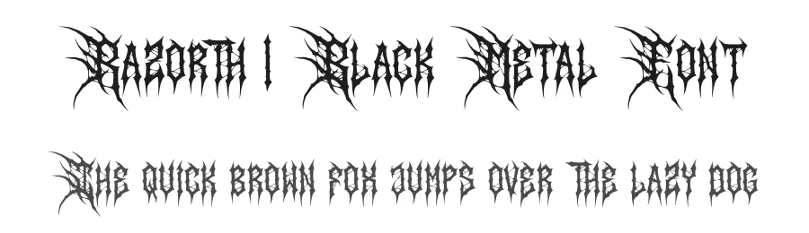 Razorth | Black Metal Font by Denustudios — Display Font