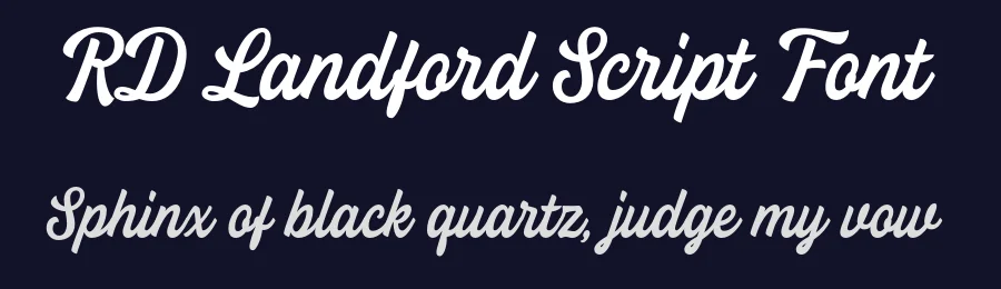 RD Landford Script Font by Refolve Design — Script Handwritten Font — thumbnail 2