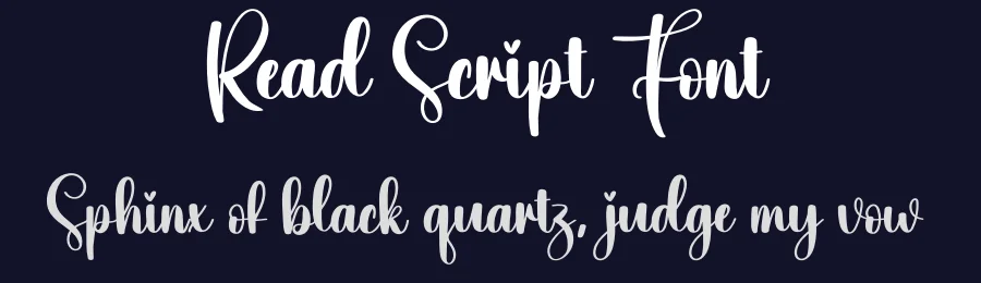 Read Script Font by creativeletter — Script Handwritten Font — thumbnail 2