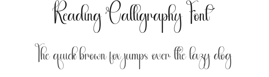 Reading Calligraphy Font by andikastudio — Script Handwritten Font