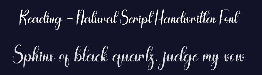 Reading – Natural Script Handwritten Font by andikastudio — Script Handwritten Font — thumbnail 2