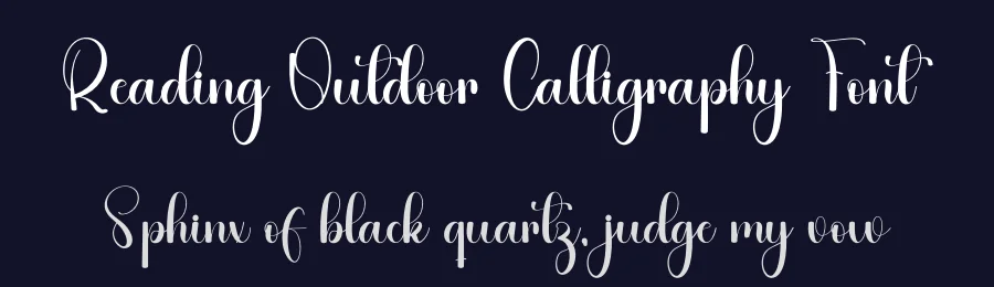 Reading Outdoor Calligraphy Font by freshtypeink — Script Handwritten Font — thumbnail 2