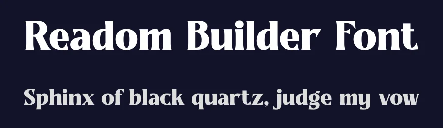 Readom Builder Font by letterenastudios — Serif Font — thumbnail 2