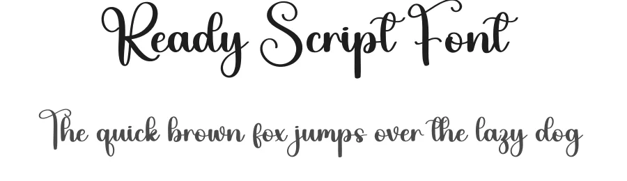 Ready Script Font by creativeletter — Script Handwritten Font