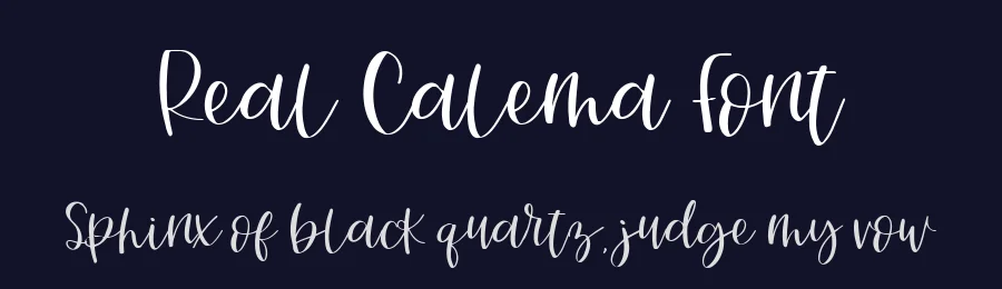 Real Calema Font by metafontsy — Script Handwritten Font — thumbnail 2