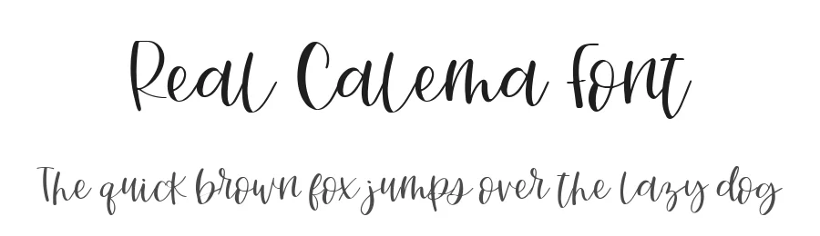 Real Calema Font by metafontsy — Script Handwritten Font