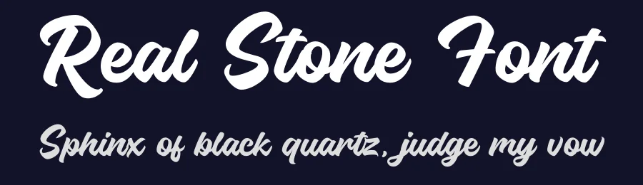 Real Stone Font by Dipati Creator — Script Handwritten Font — thumbnail 2