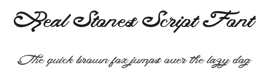 Real Stones Script Font by Feydesign — Script Handwritten Font