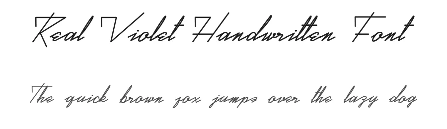 Real Violet Handwritten Font by Gartype Studio β Script Handwritten Font