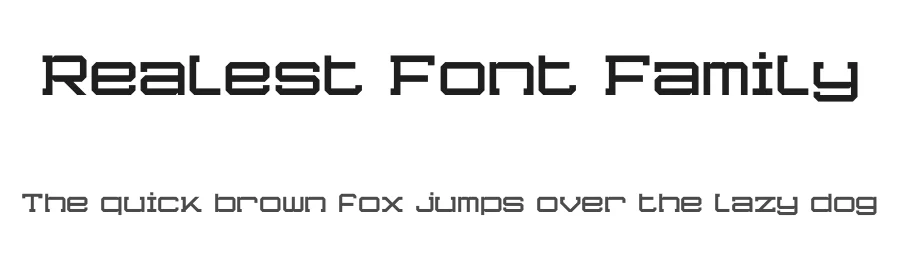Realest Font Family by Font Row — Sans Serif Font