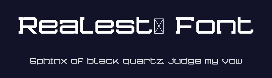 Realest™ Font by fontrow — Display Font — thumbnail 2