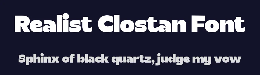 Realist Clostan Font by Propertype — Sans Serif Font — thumbnail 2