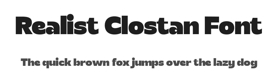 Realist Clostan Font by Propertype — Sans Serif Font