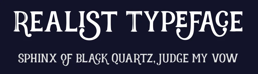 Realist Typeface by Graptail — Display Font — thumbnail 2