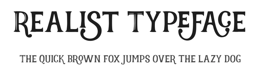 Realist Typeface by Graptail — Display Font
