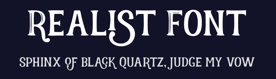 Realist Font by Hamilton — Blackletter Font — thumbnail 2