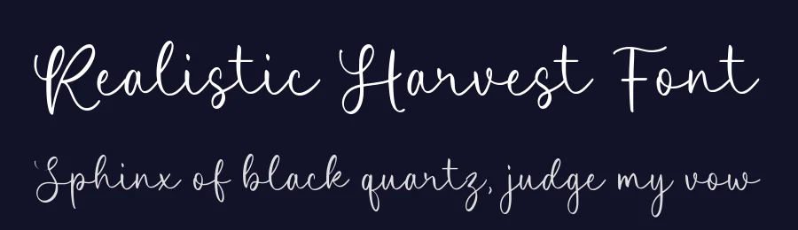 Realistic Harvest Font by Timur type — Script Handwritten Font — thumbnail 2