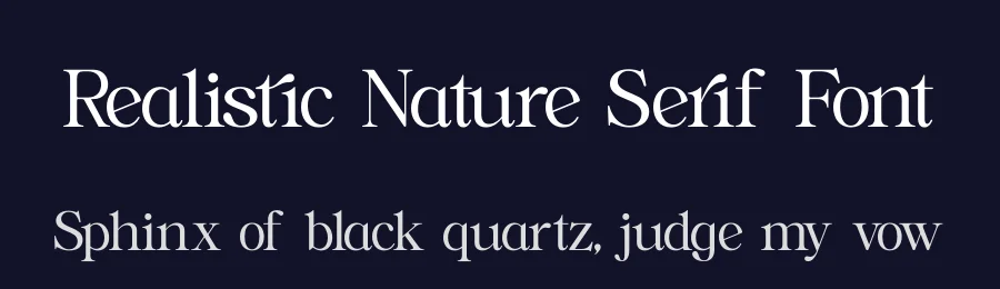 Realistic Nature Serif Font by timelesstype.co — Display Font — thumbnail 2