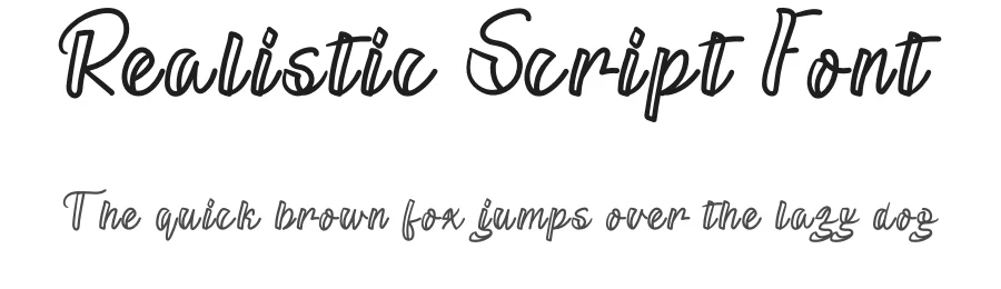 Realistic Script Font by andikastudio — Script Handwritten Font