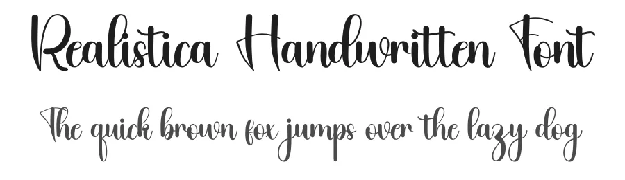 Realistica Handwritten Font by inermediaSTUDIO — Script Handwritten Font