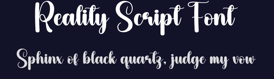 Reality Script Font by creativeletter — Script Handwritten Font — thumbnail 2