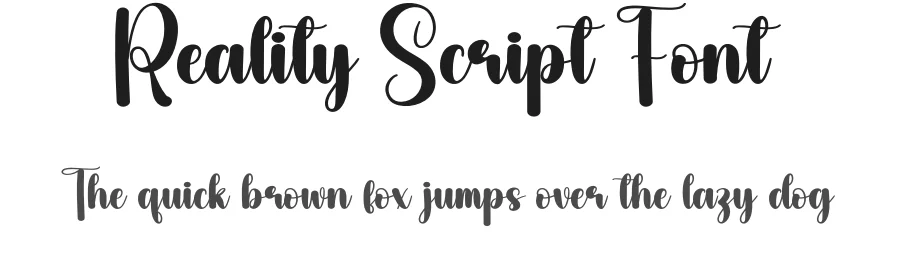 Reality Script Font by creativeletter — Script Handwritten Font