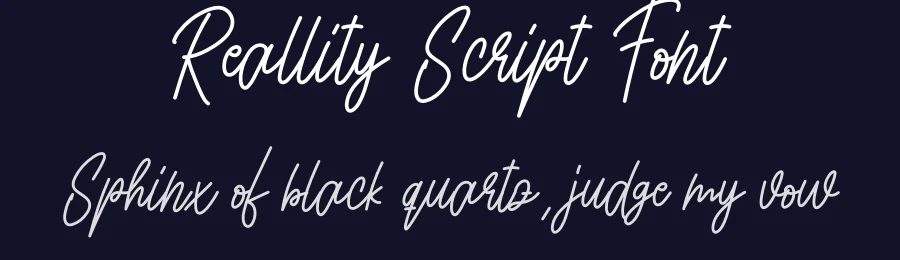 Reallity Script Font by creativeletter — Script Handwritten Font — thumbnail 2
