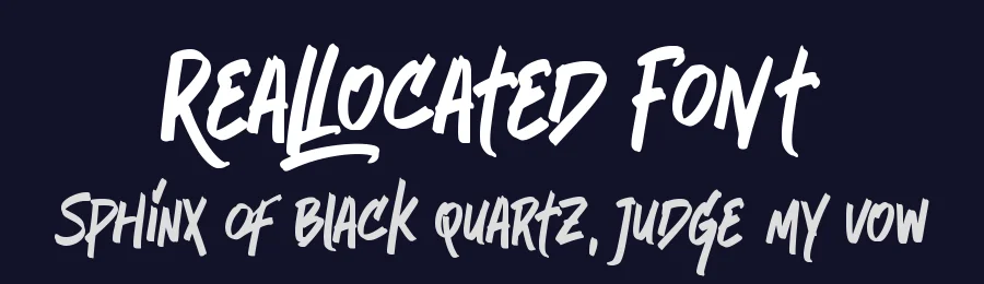 Reallocated Font by Dumadistyle — Script Handwritten Font — thumbnail 2