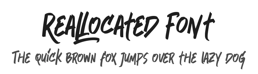 Reallocated Font by Dumadistyle — Script Handwritten Font