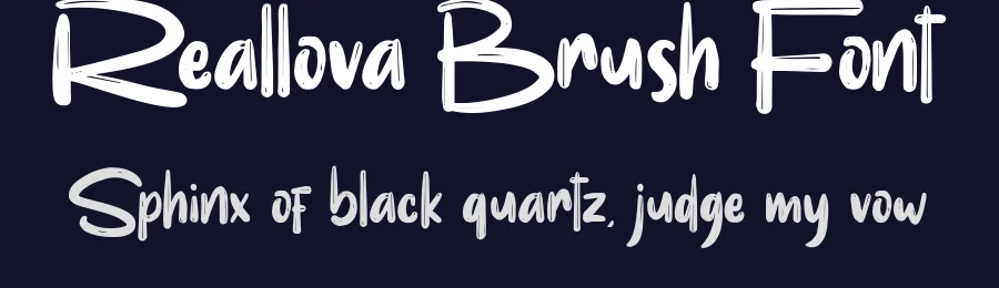 Reallova Brush Font by Garisman Std — Script Handwritten Font — thumbnail 2