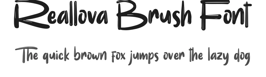 Reallova Brush Font by Garisman Std — Script Handwritten Font